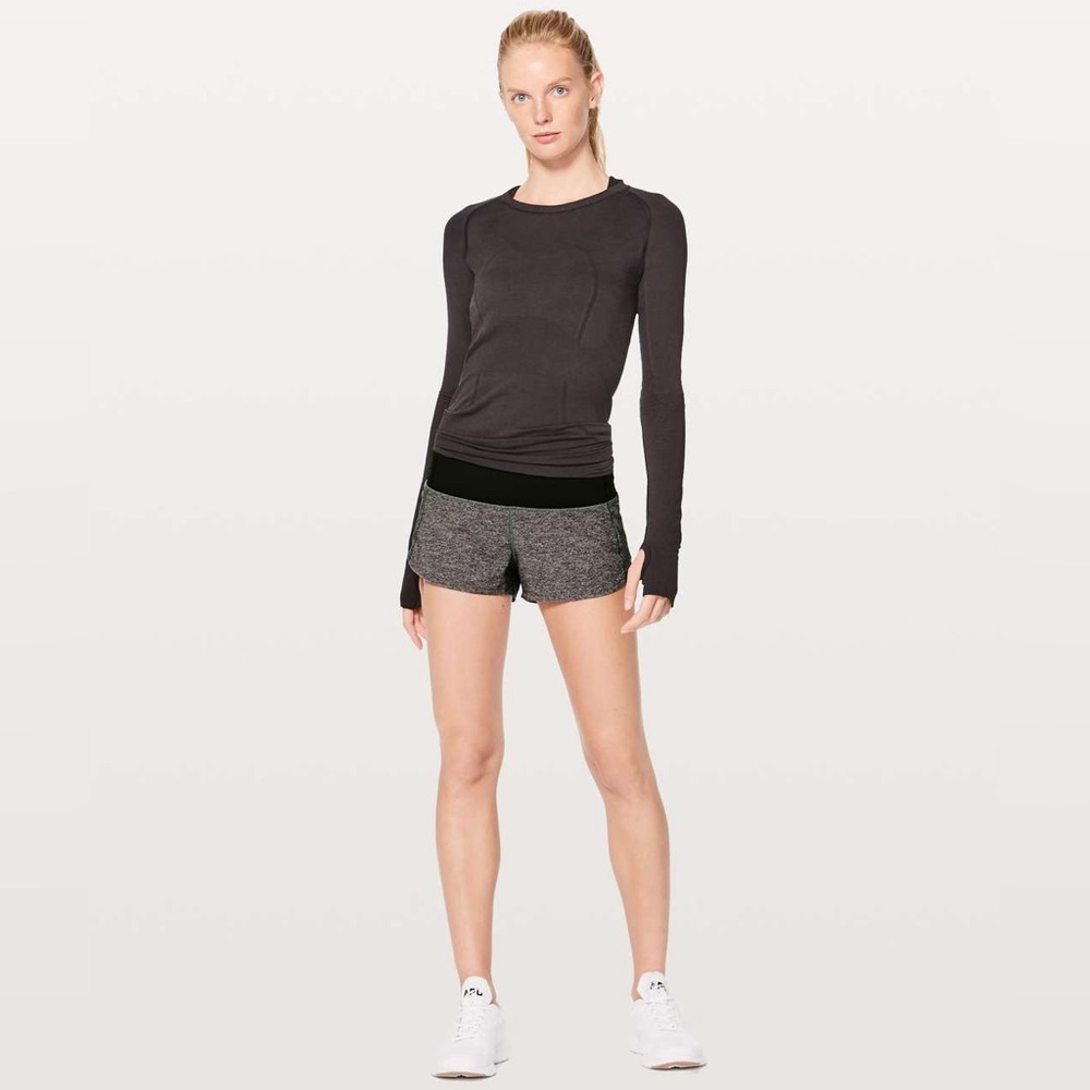 Lululemon Speed Up Short *2.5" Heather Lux Multi Black (First Release) Size 4